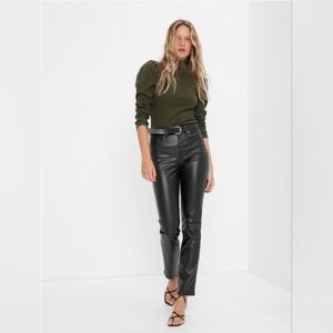 Gap faux leather pants